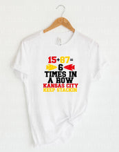 Load image into Gallery viewer, 30-56 15 Plus 87 Equals 6 Times Completed Tee