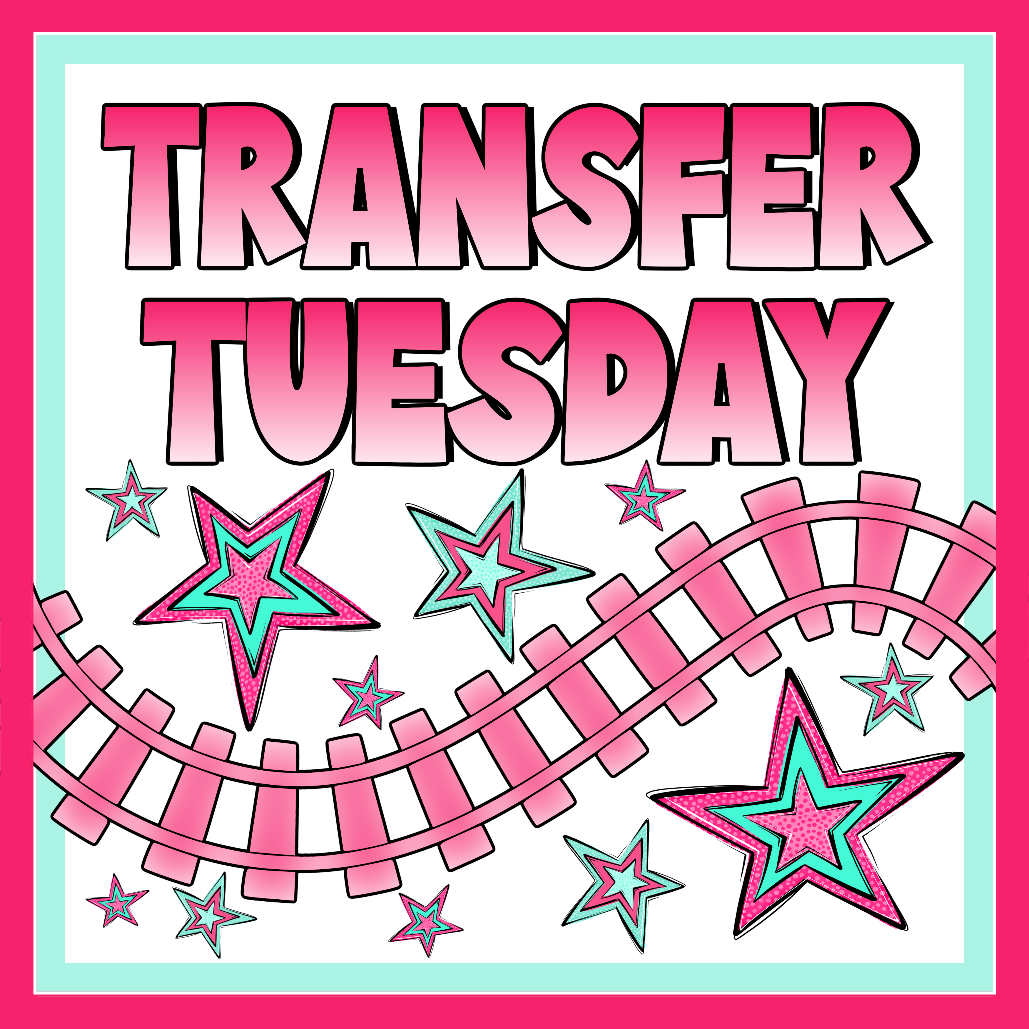 Transfer Tuesdays – Pink Rail Creations