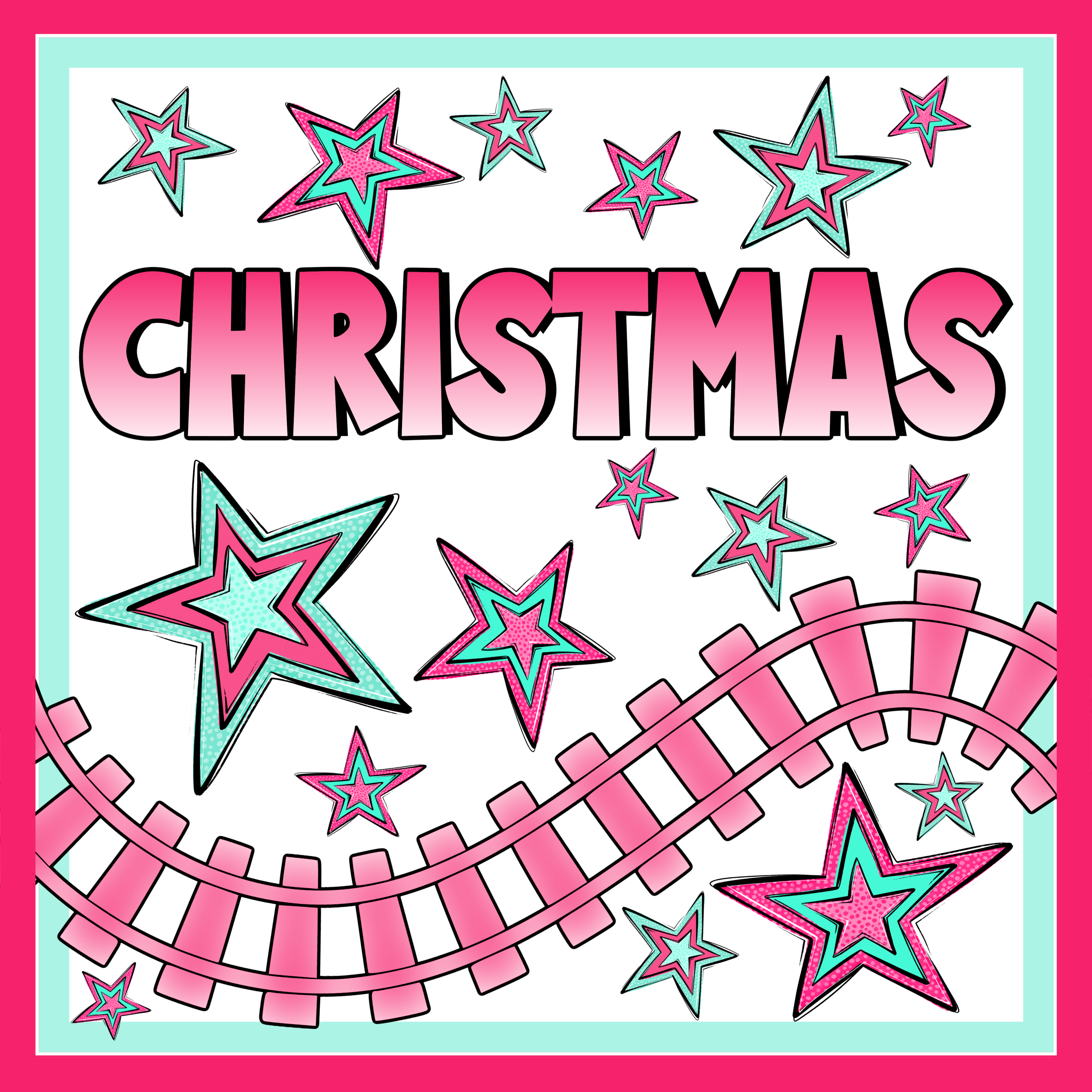 Pink Design with the label Christmas