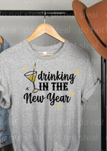 Load image into Gallery viewer, 01-02 Drinking In The New Year Completed Tee
