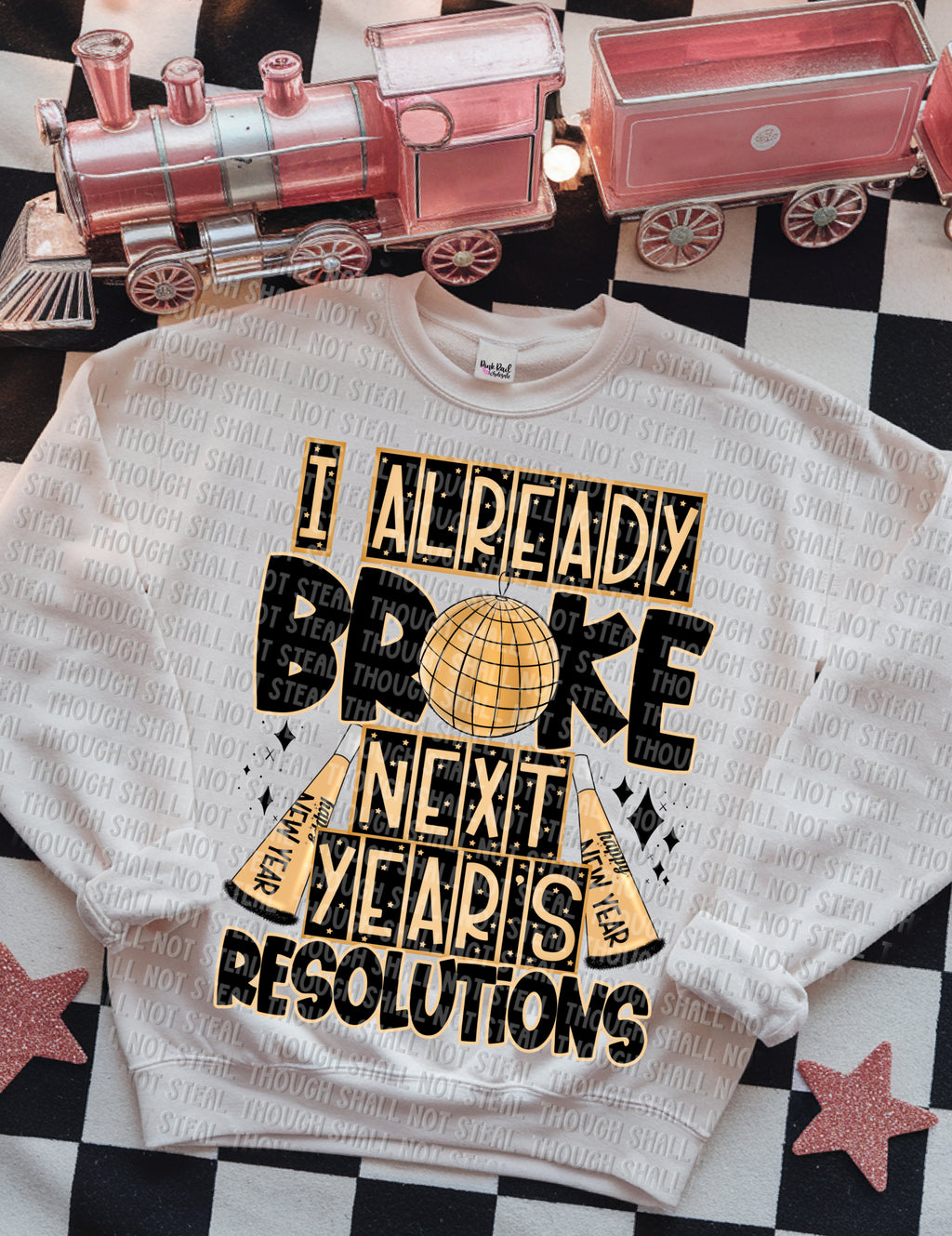 01-35 I already Broke next year_s resolutions Completed Tee