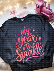 01-37 My Year to Sparkle Completed Tee