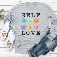 Load image into Gallery viewer, 02-10 Self Love Candy Hearts Completed Tee
