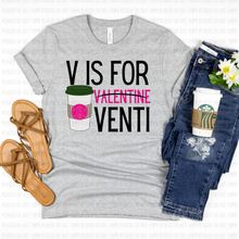 Load image into Gallery viewer, 02-13 V Is For Venti Completed Tee
