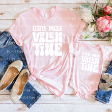 Load image into Gallery viewer, 02-24 Little Miss Valentine Completed Tee
