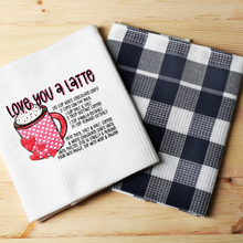 Load image into Gallery viewer, 02-377 Love You A Latte Recipe Completed Tee
