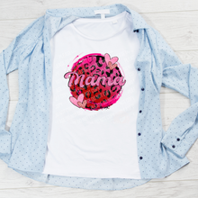 Load image into Gallery viewer, 02-391 Mama Pink Cheetah Circle Completed Tee
