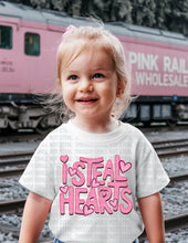 Load image into Gallery viewer, 02-410 I Steal Hearts Completed Tee
