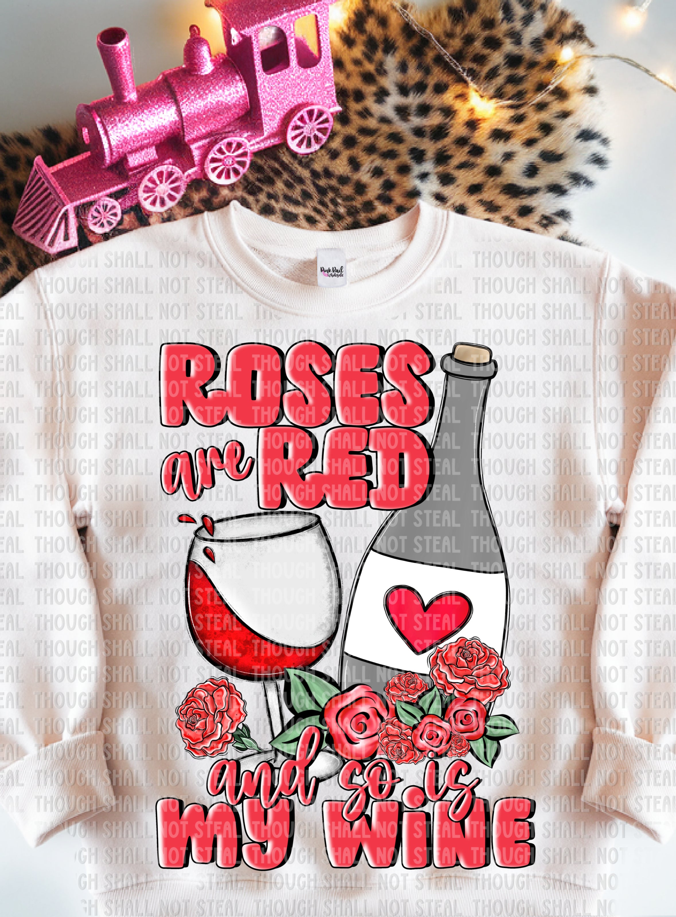 02-414 Roses are Red and so is my wine Completed Tee