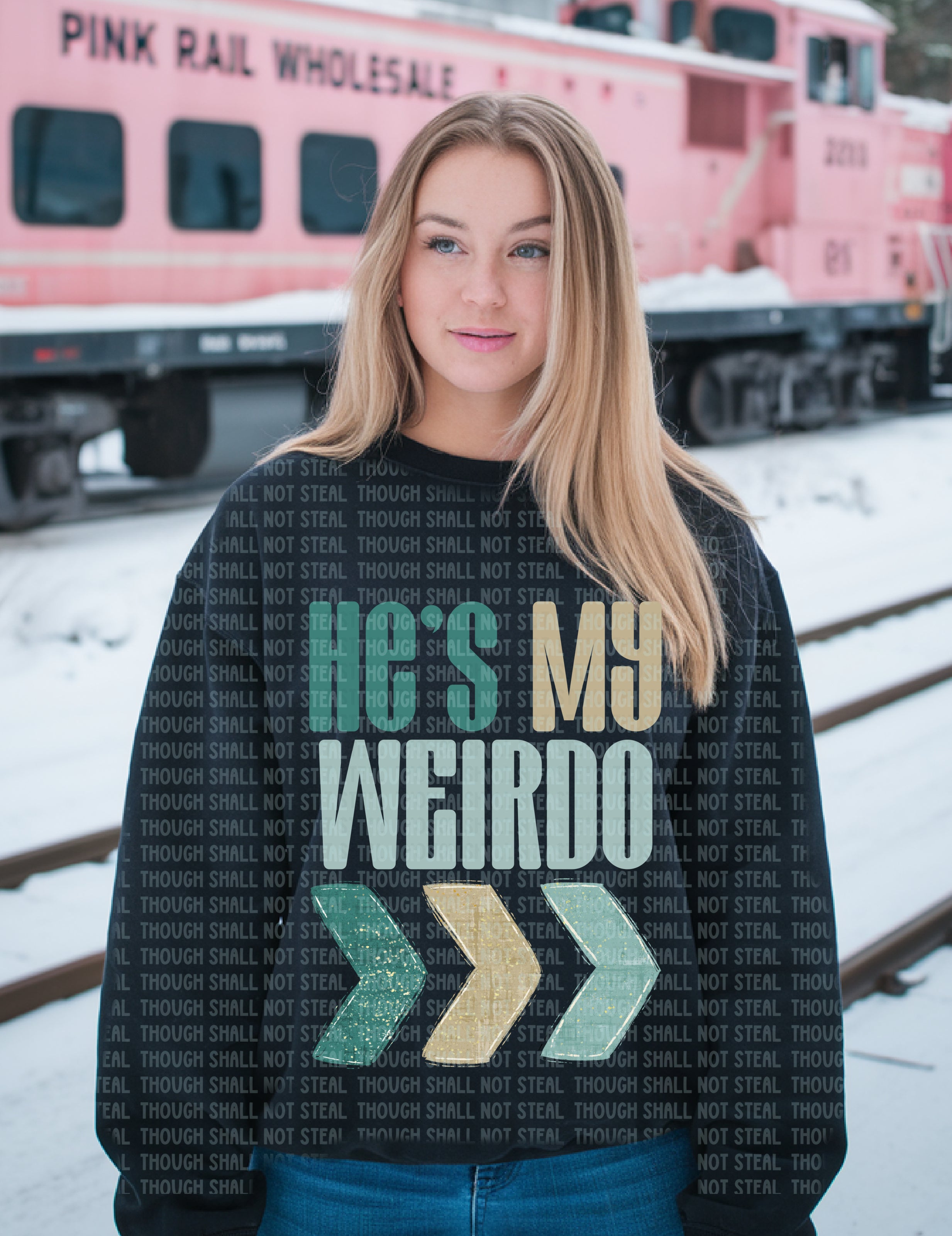 02-435 A He_s My Weirdo Completed Tee