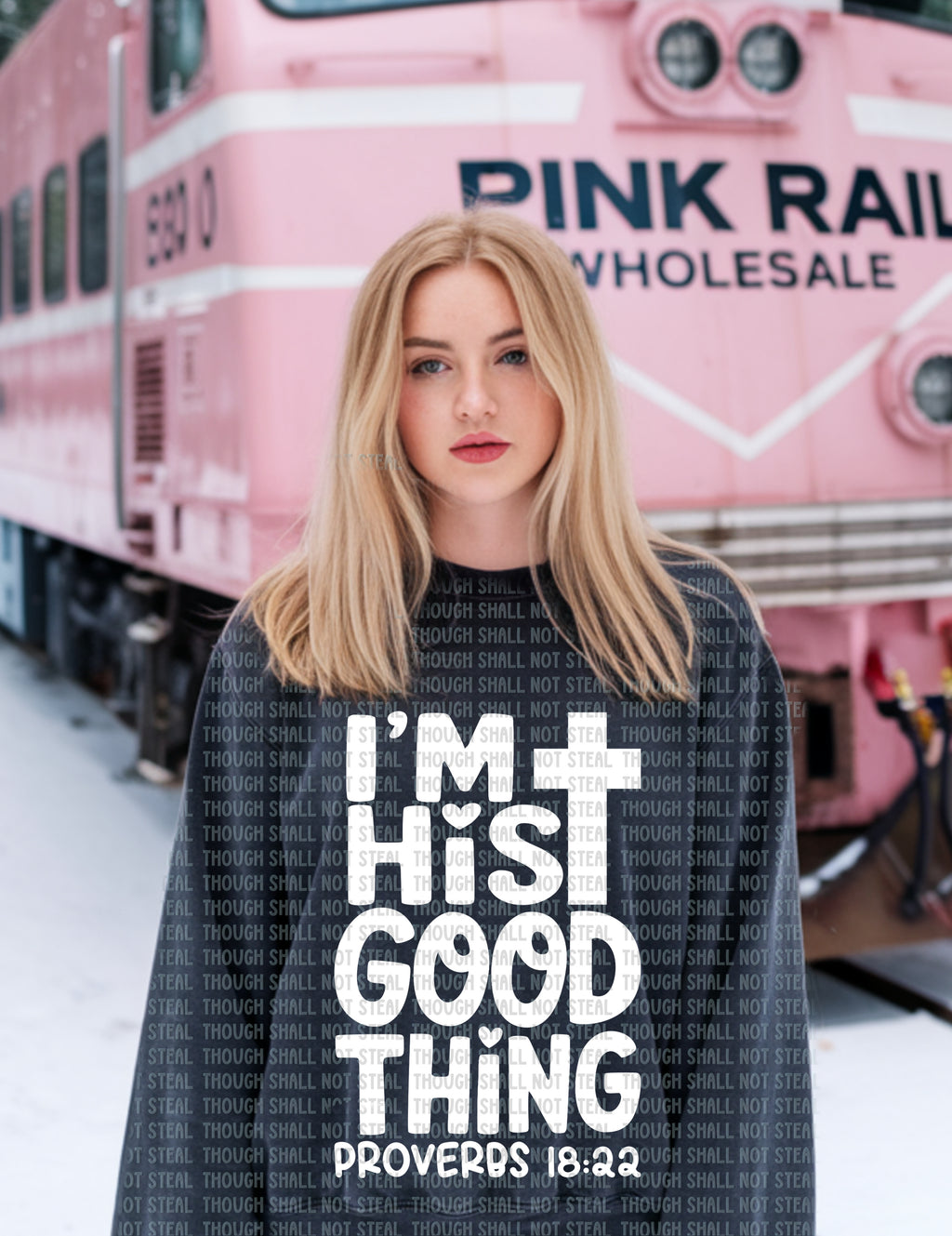 02-438 D White - His Good Thing Completed Tee
