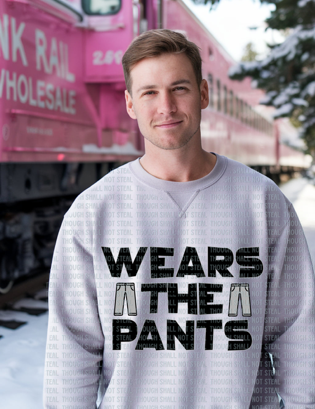 02-439 B Wears The Pants Completed Tee