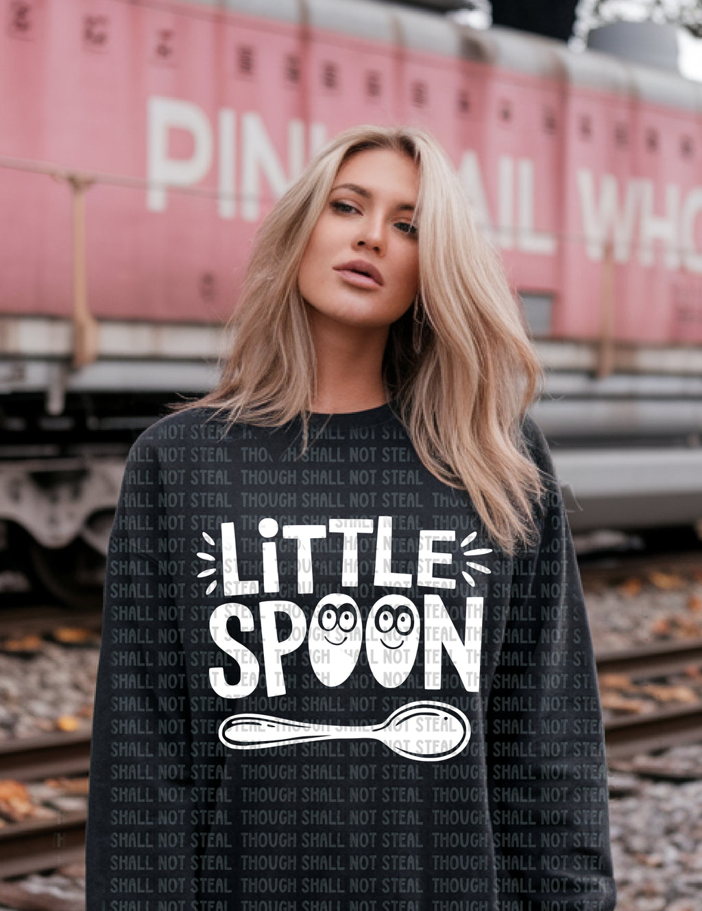 02-440 D White - Little Spoon Completed Tee