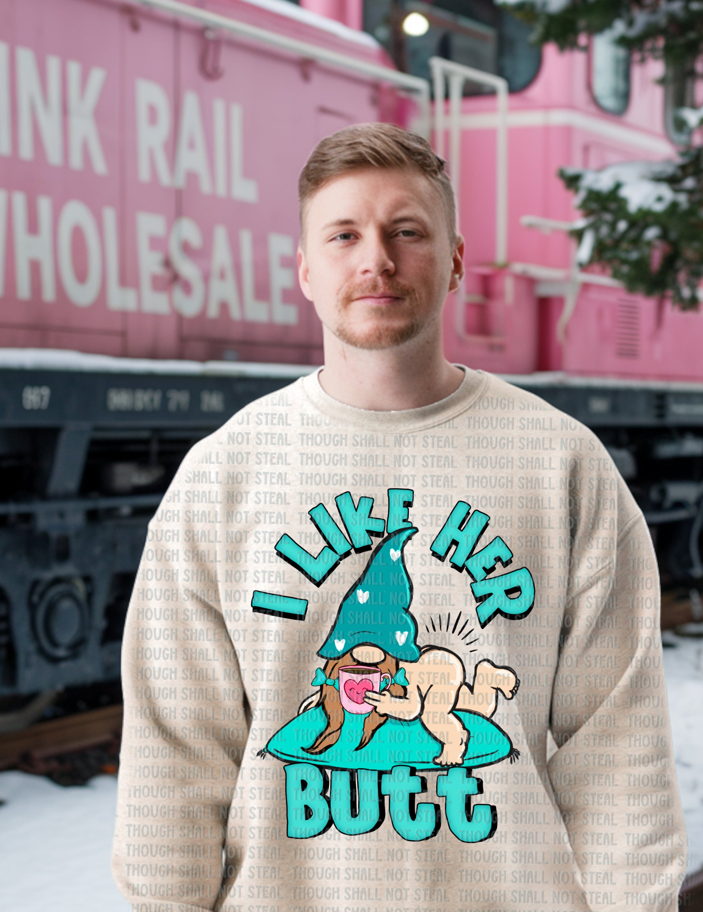 02-441 A I Like Her Butt Completed Tee