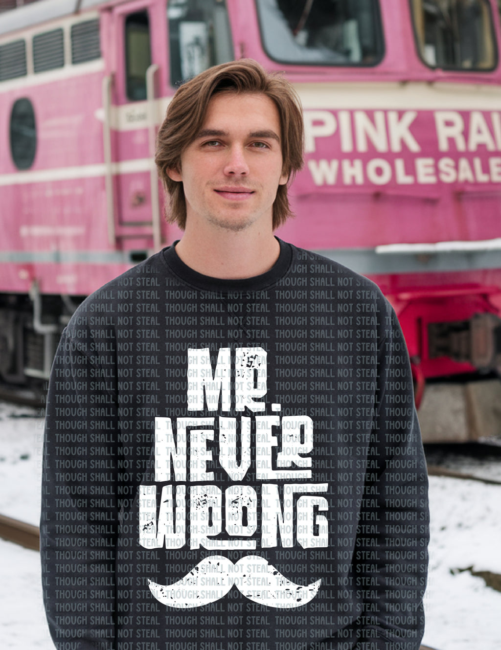 02-442 C White - Mr Never Wrong Completed Tee