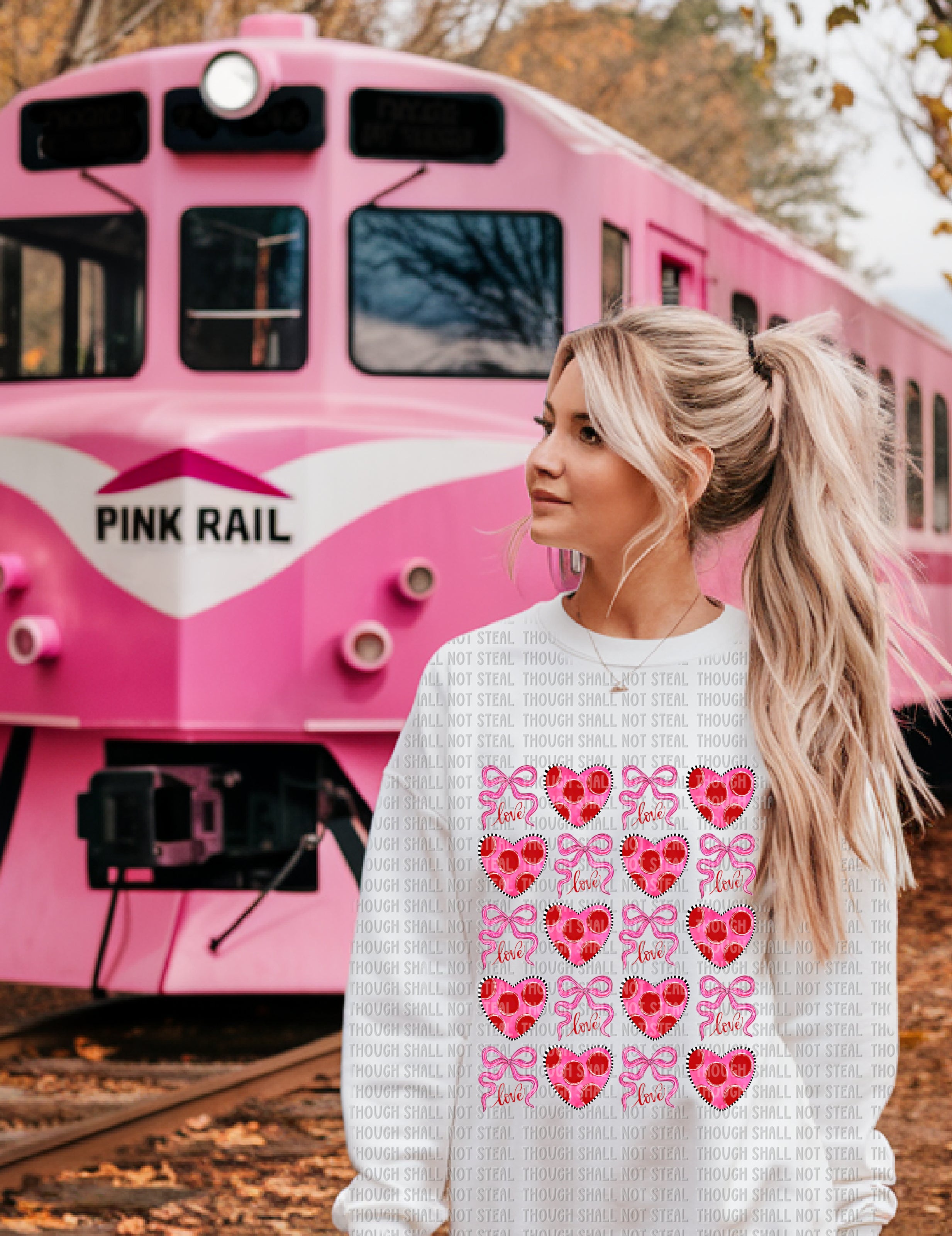 02-448 Coquette Hearts Completed Tee