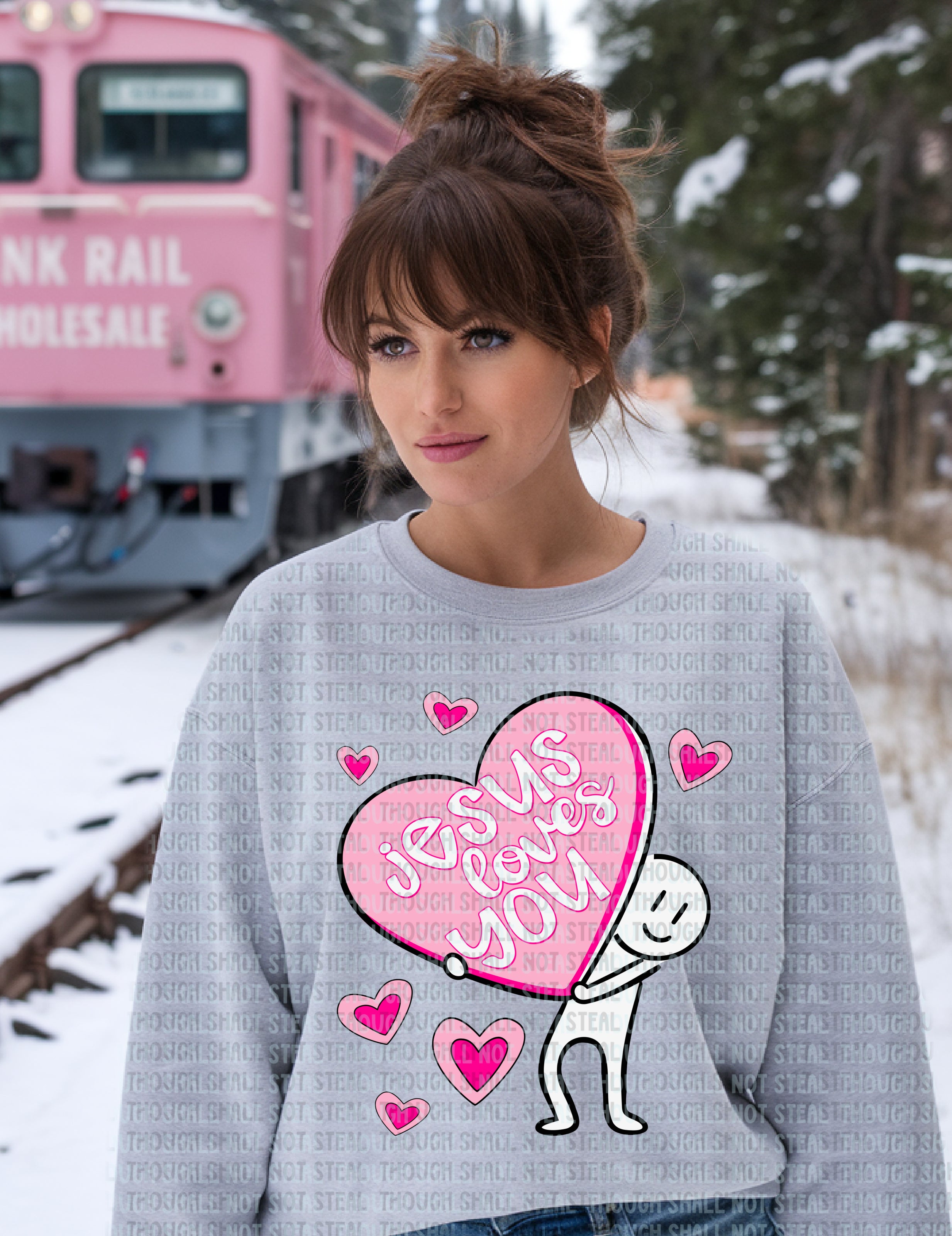 02-450 Jesus Loves You Completed Tee