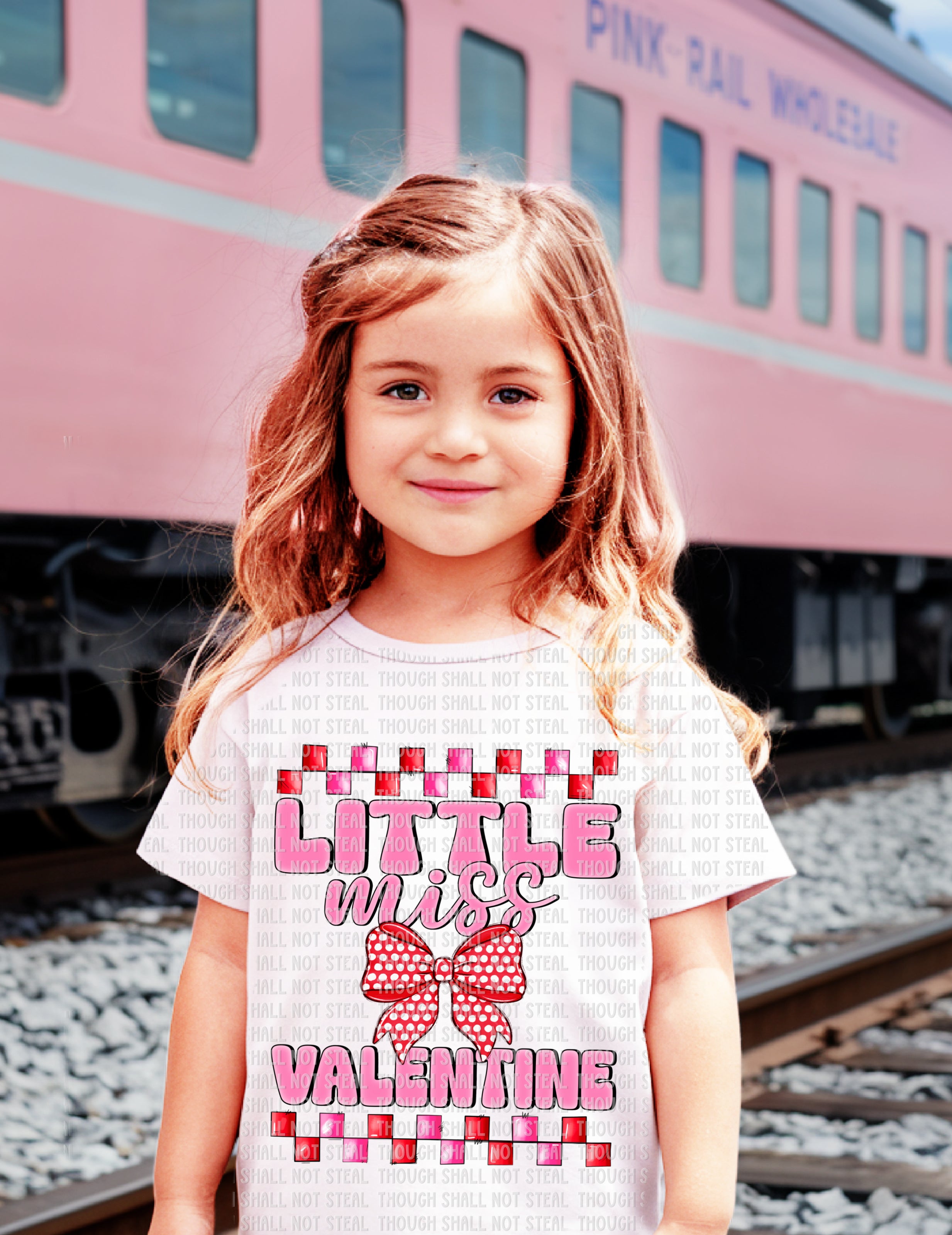 02-451 A Little Miss Valentine Completed Tee