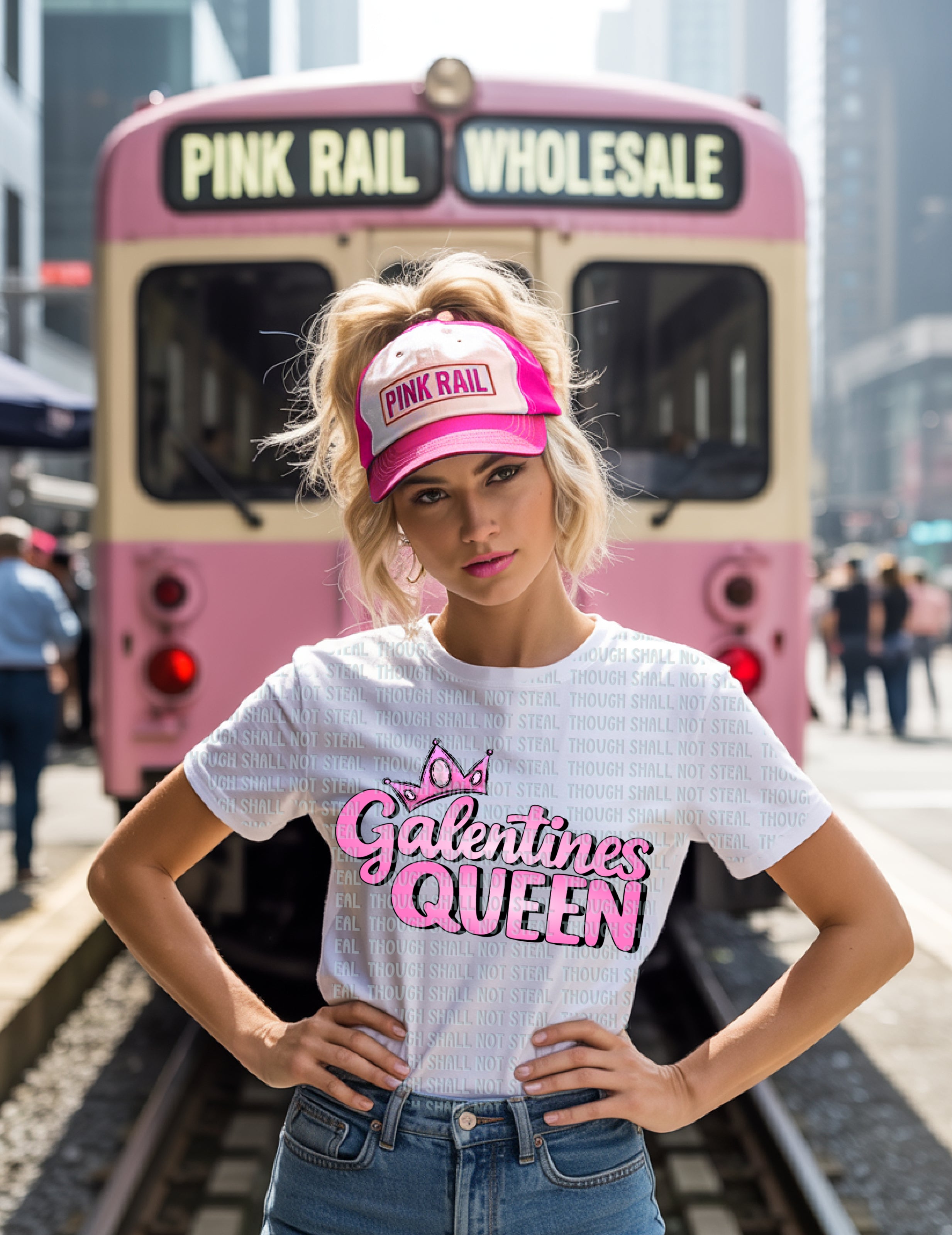 02-458 Galentines Queen DTF TRANSFER ONLY