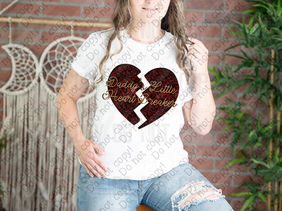 02-470 Daddy's Little Heatbreaker DTF TRANSFER ONLY