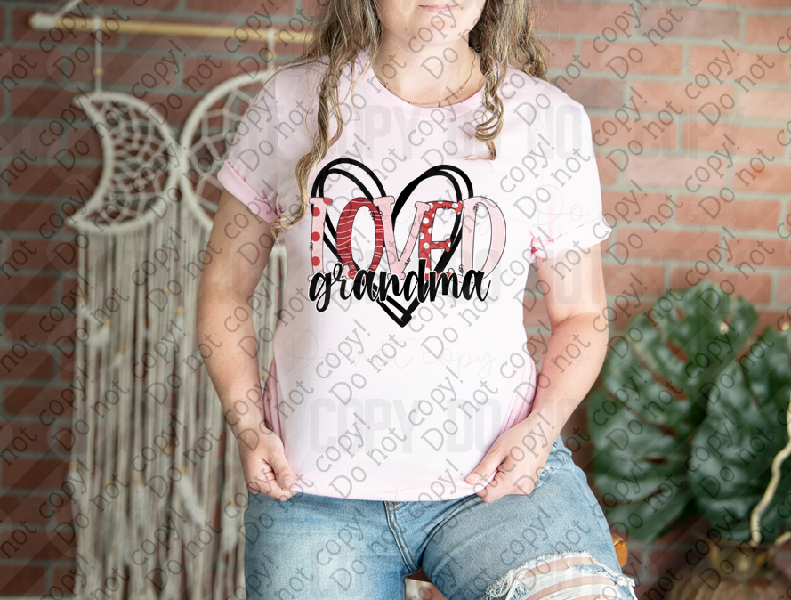 02-491 Loved Grandma DTF TRANSFER ONLY