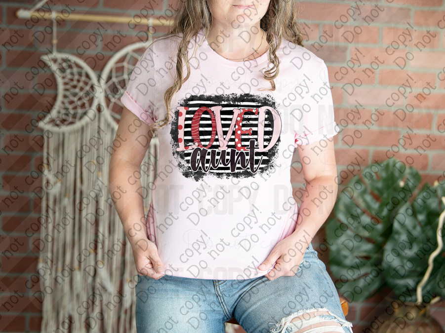 02-503 Loved Aunt DTF TRANSFER ONLY