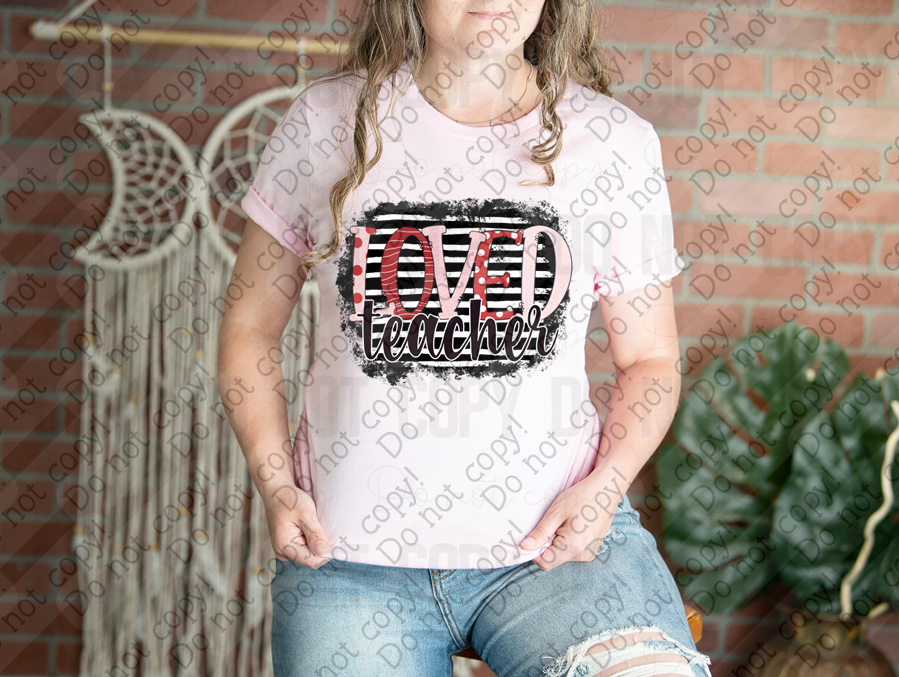 02-510 Loved Teacher tee