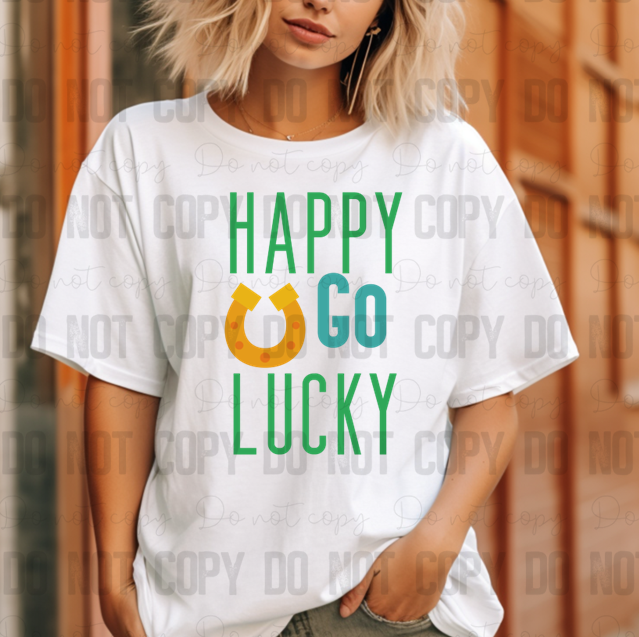 03-103 Happy Go Lucky DTF TRANSFER ONLY