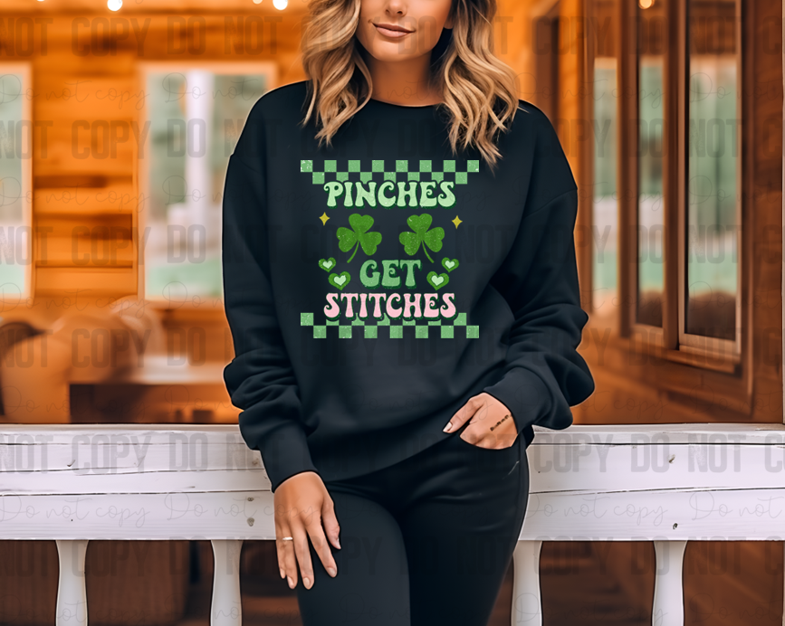 03-119 Pinches Get Stitches DTF TRANSFER ONLY