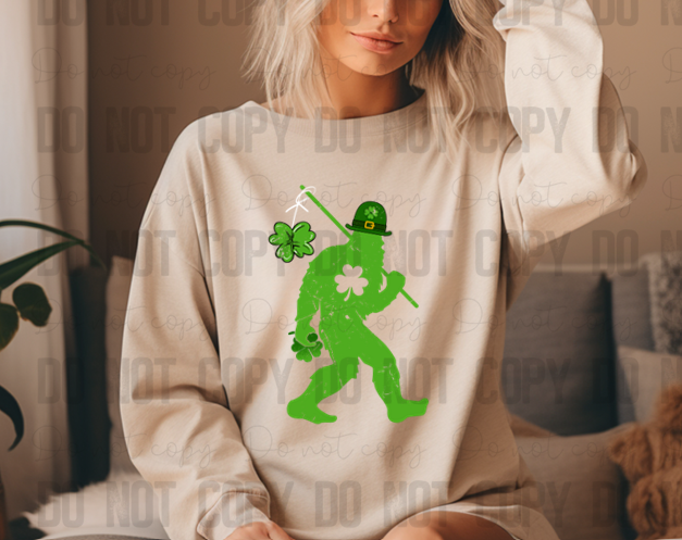 03-125 St. Patrick's Day Bigfoot DTF TRANSFER ONLY