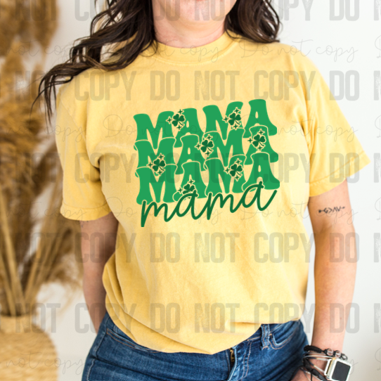 03-143 Mama St. Patrick's Day DTF TRANSFER ONLY