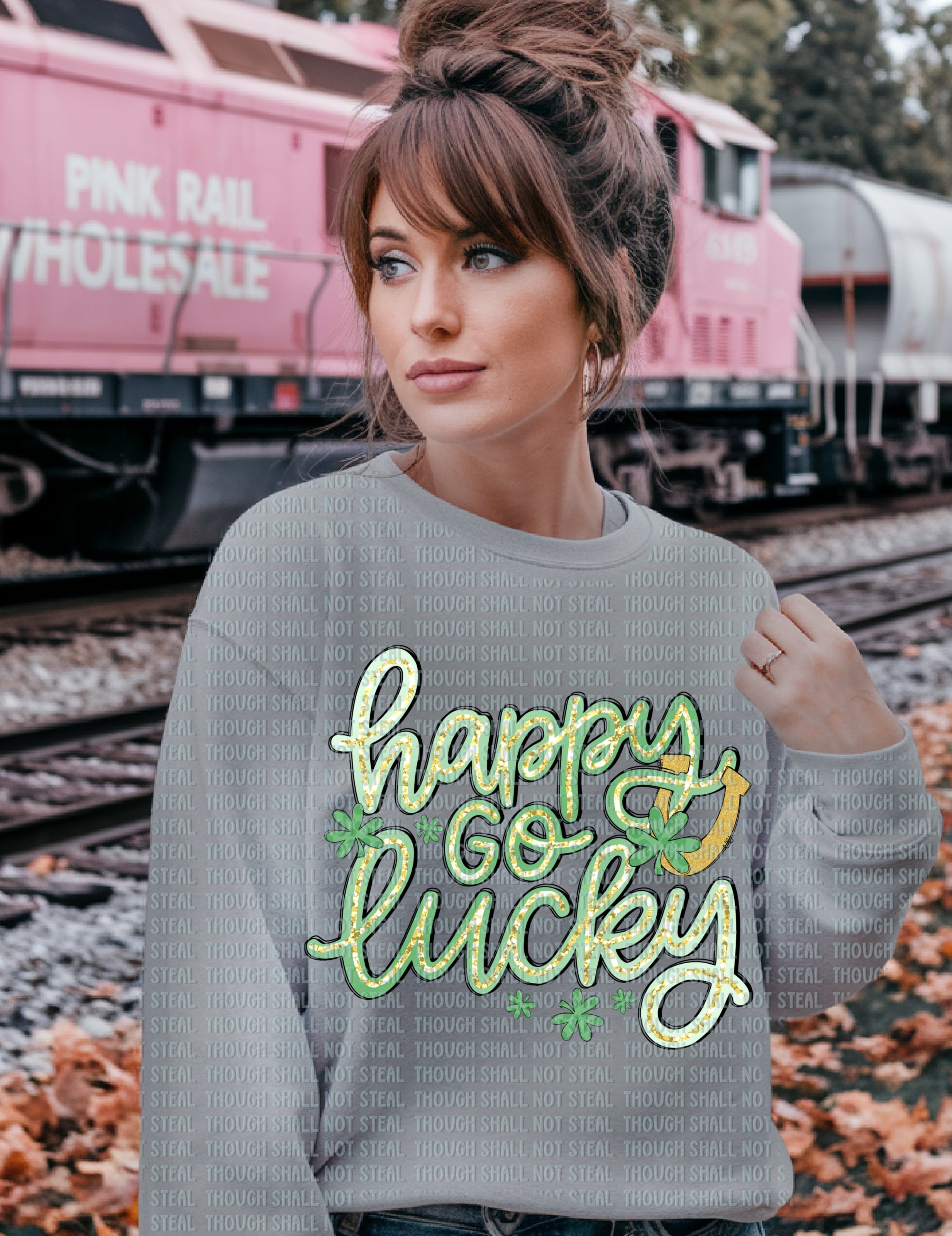 03-151 Happy Go Lucky DTF TRANSFER ONLY