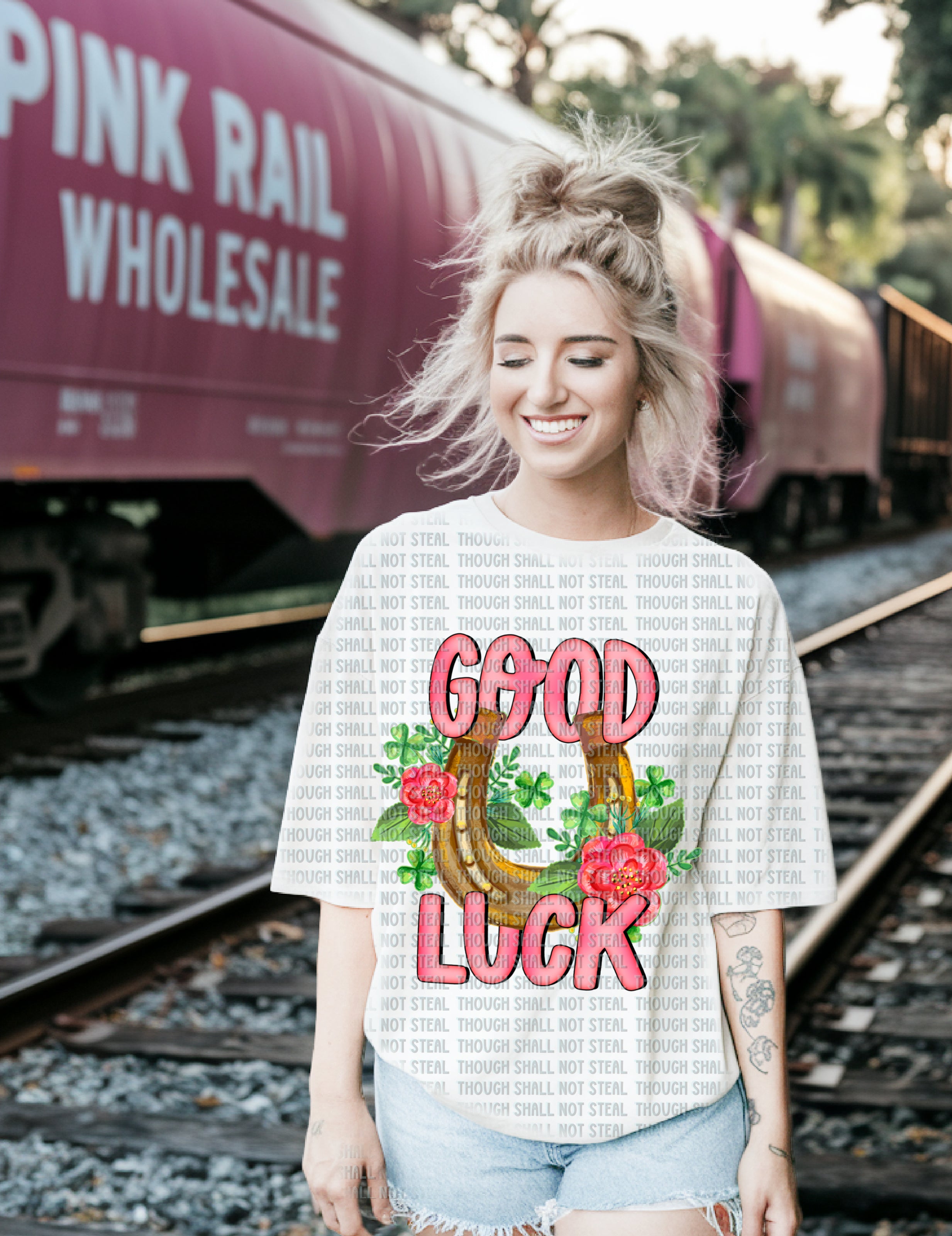 03-158 Good Luck DTF TRANSFER ONLY