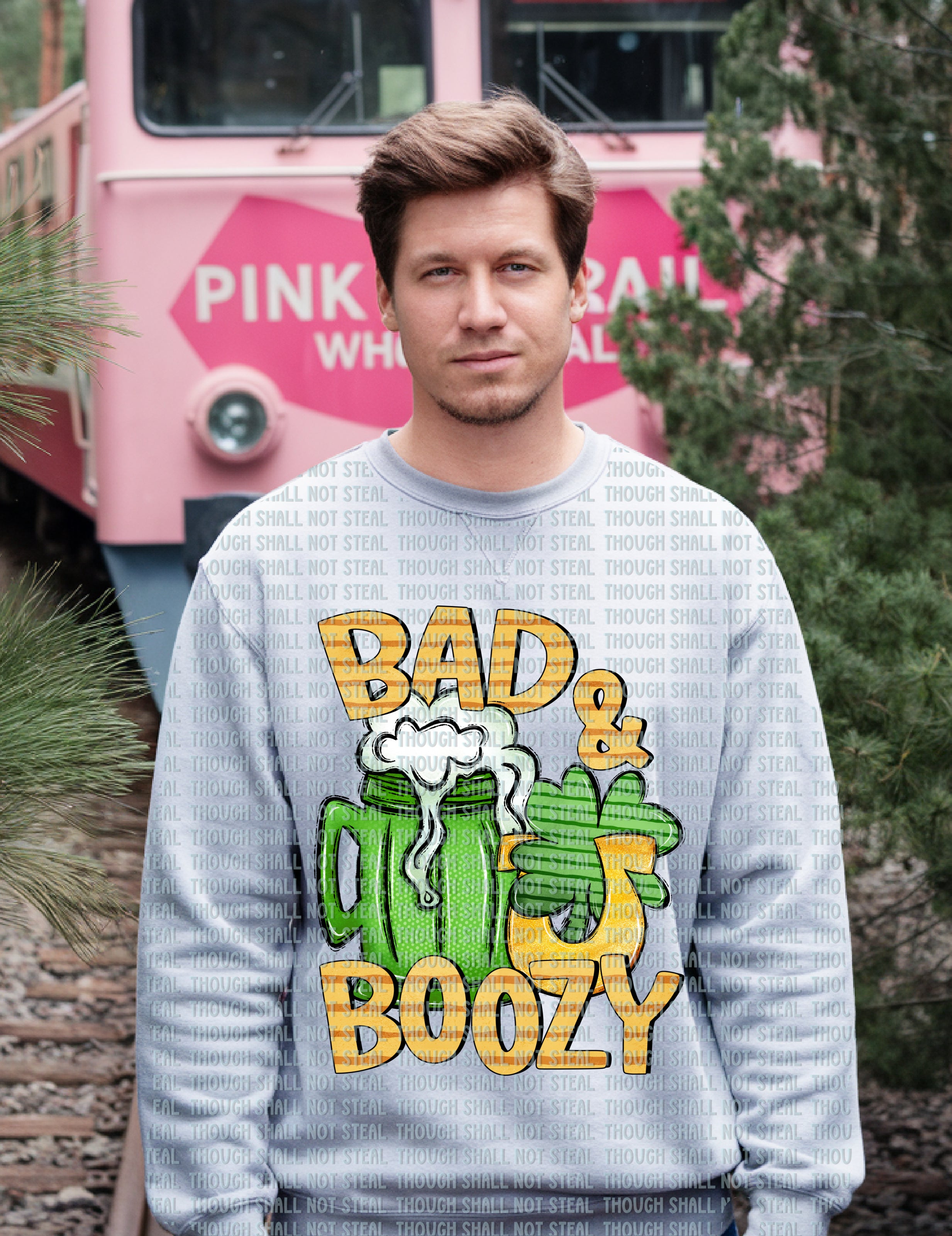 03-164 Bad and Boozy DTF TRANSFER ONLY