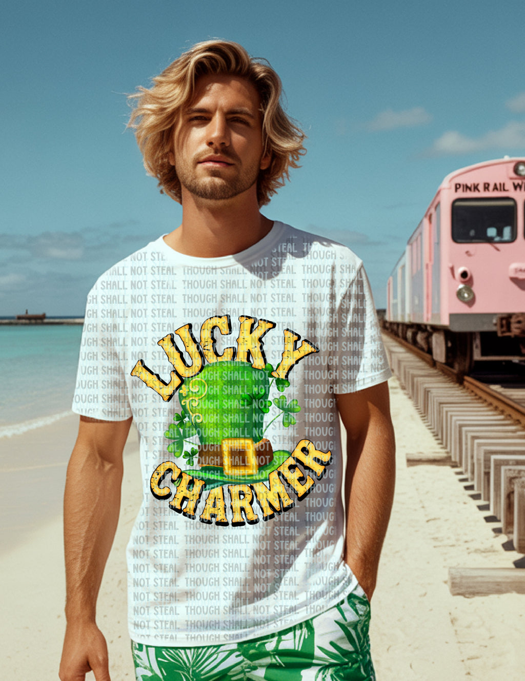 03-165 Lucky Charmer DTF TRANSFER ONLY