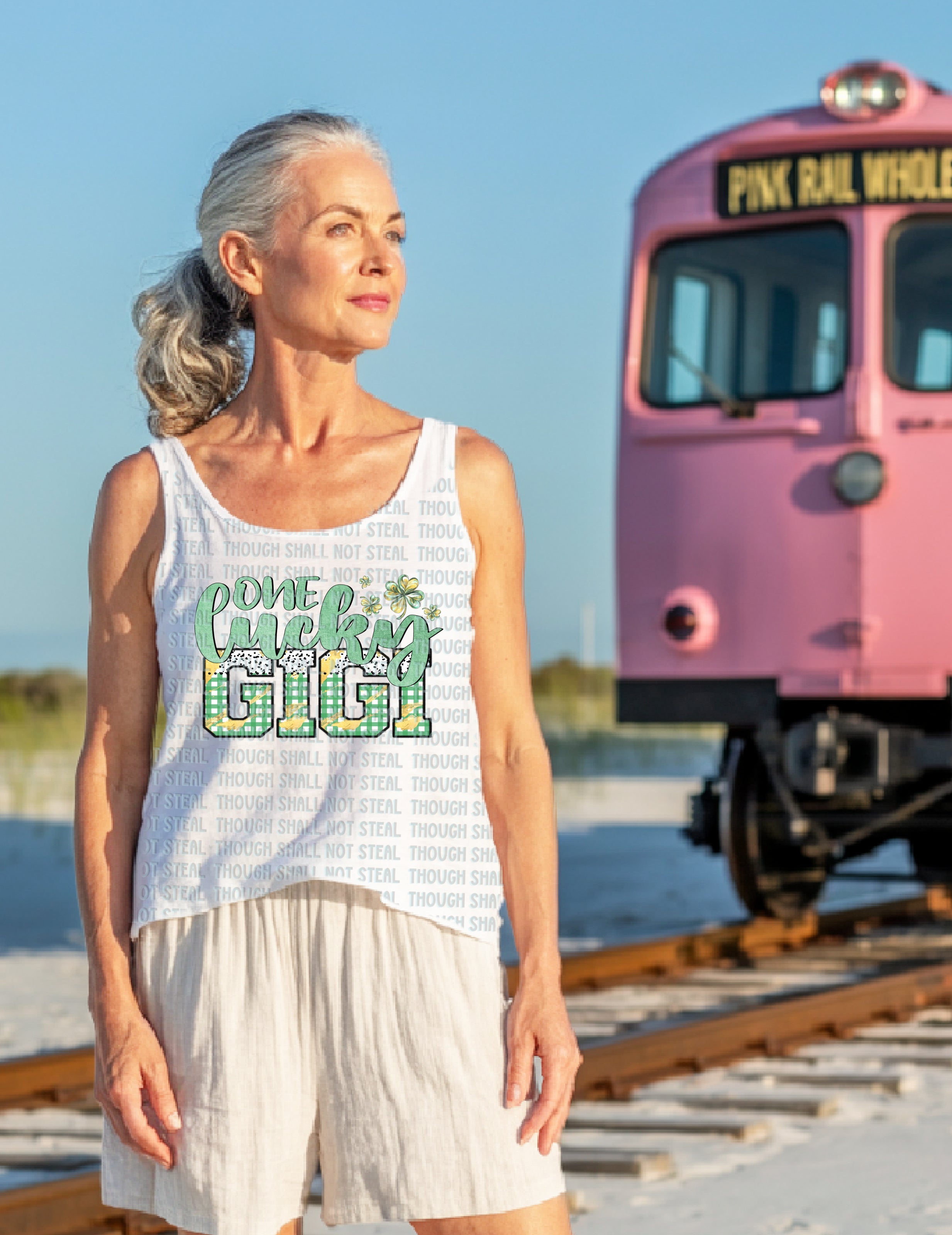 03-166 One Lucky (Choose One) 1 of 2 Completed Tee