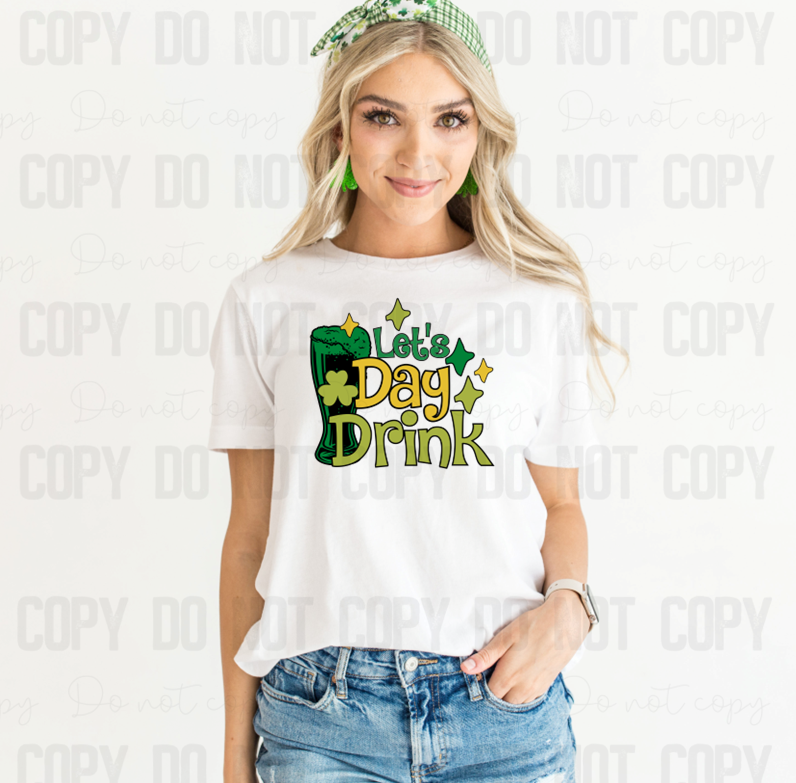 03-171 Let's Day Drink Completed Tee
