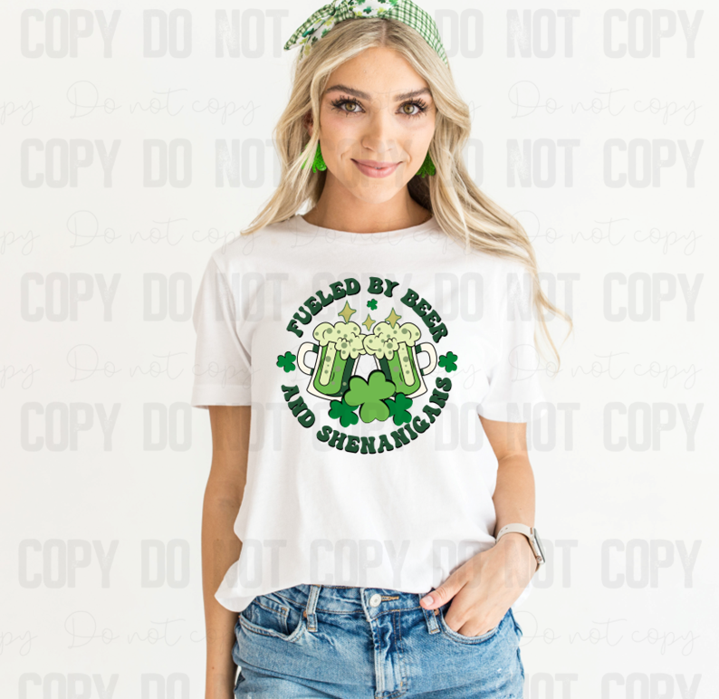 03-173 Fueled by Beer and Shenanigans Completed Tee