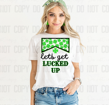 Load image into Gallery viewer, 03-21 Lets Get Lucked Up Wholesale Completed Tee
