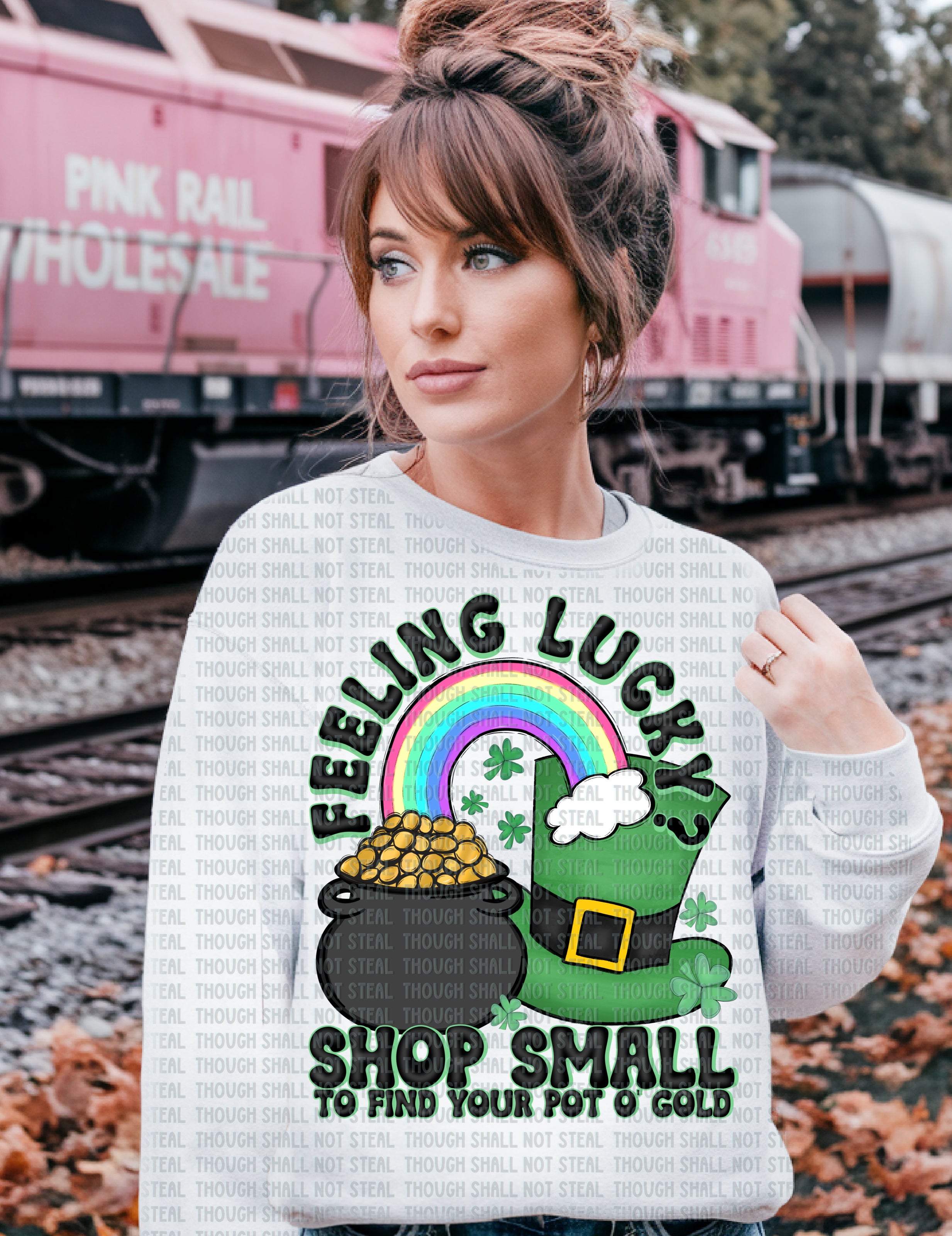 03-40 Feeling Lucky Shop Small Completed Tee