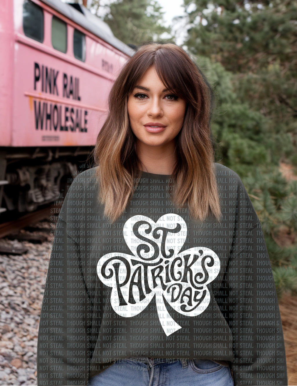 03-51 St. Patricks Day Shamrock Completed Tee