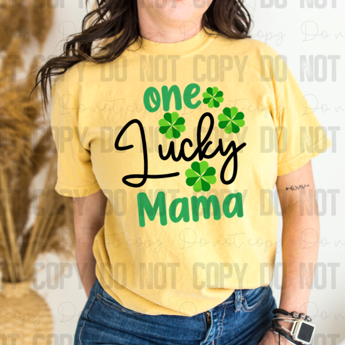 03-90 One Lucky Mama Completed Tee