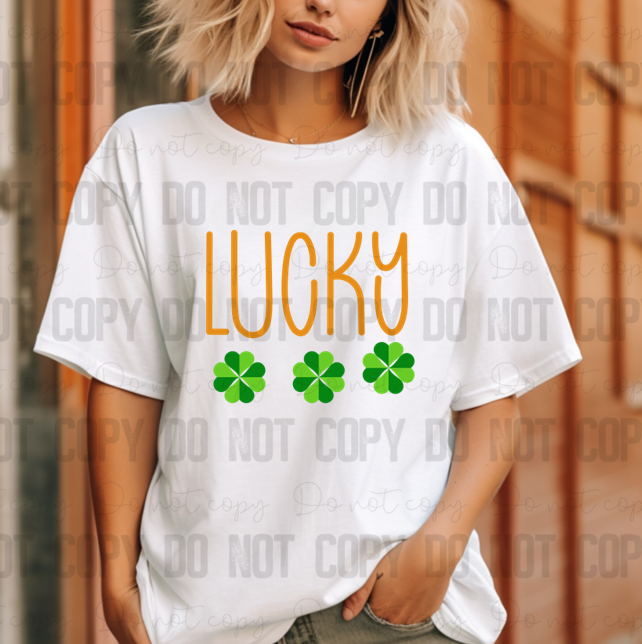 03-97 Lucky clovers DTF TRANSFER ONLY