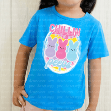 Load image into Gallery viewer, 04-12 Pastel Chillin With My Peeps Completed Tee
