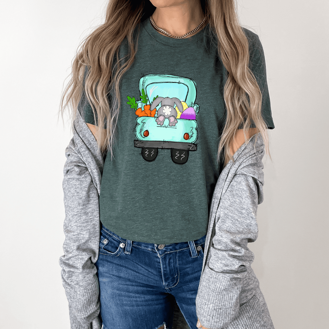 04-18 Vintage Easter Truck Completed Tee