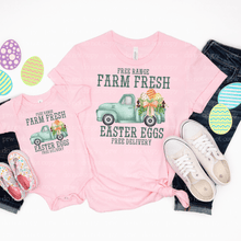 Load image into Gallery viewer, 04-21 Farm Fresh Easter Eggs Teal Completed Tee
