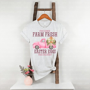 04-22 Farm Fresh Easter Eggs Pink Completed Tee