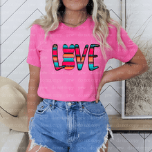 Load image into Gallery viewer, 04-31 Serape Love Easter Completed Tee
