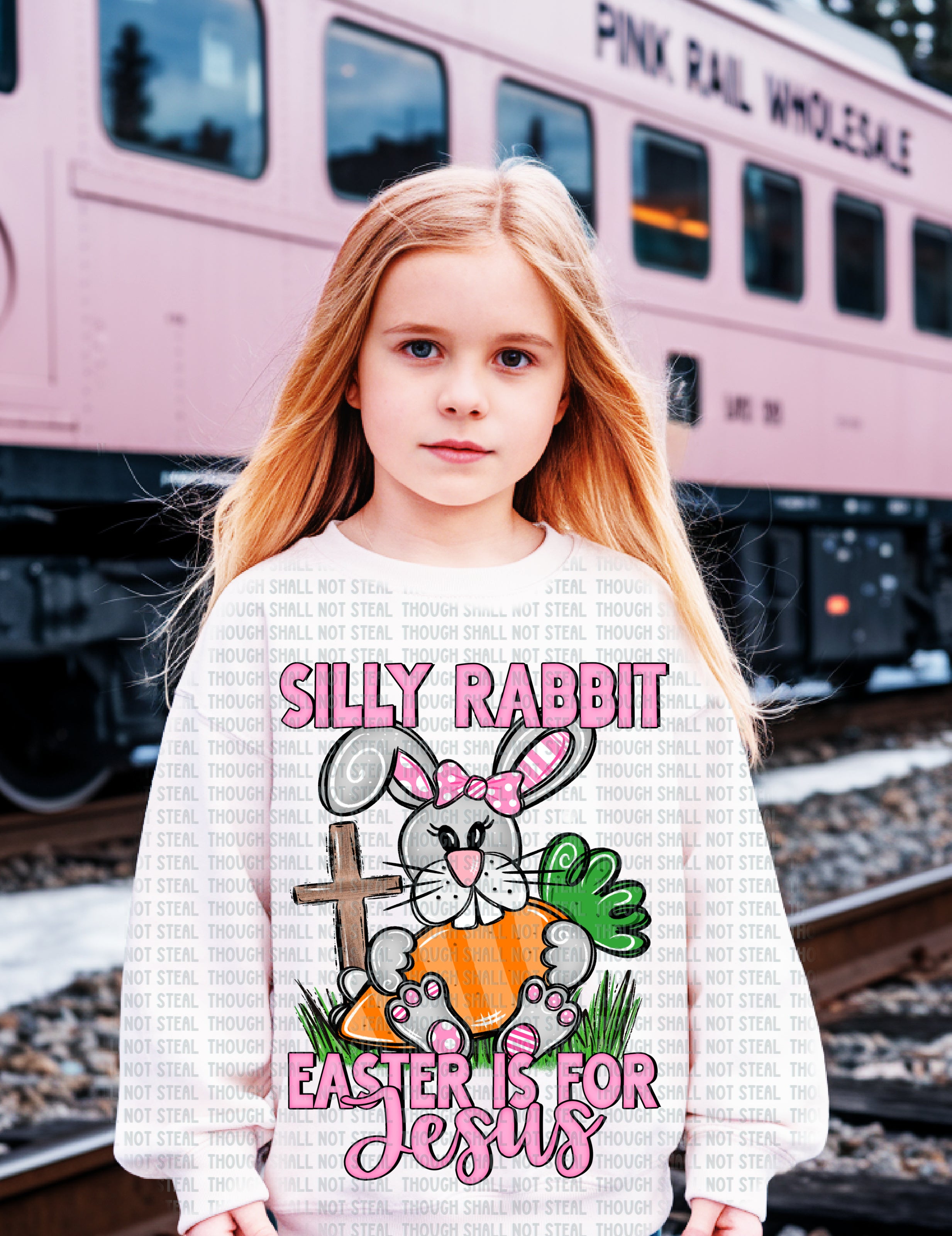 04-80 Silly Rabbit Easter is for Jesus Completed Tee