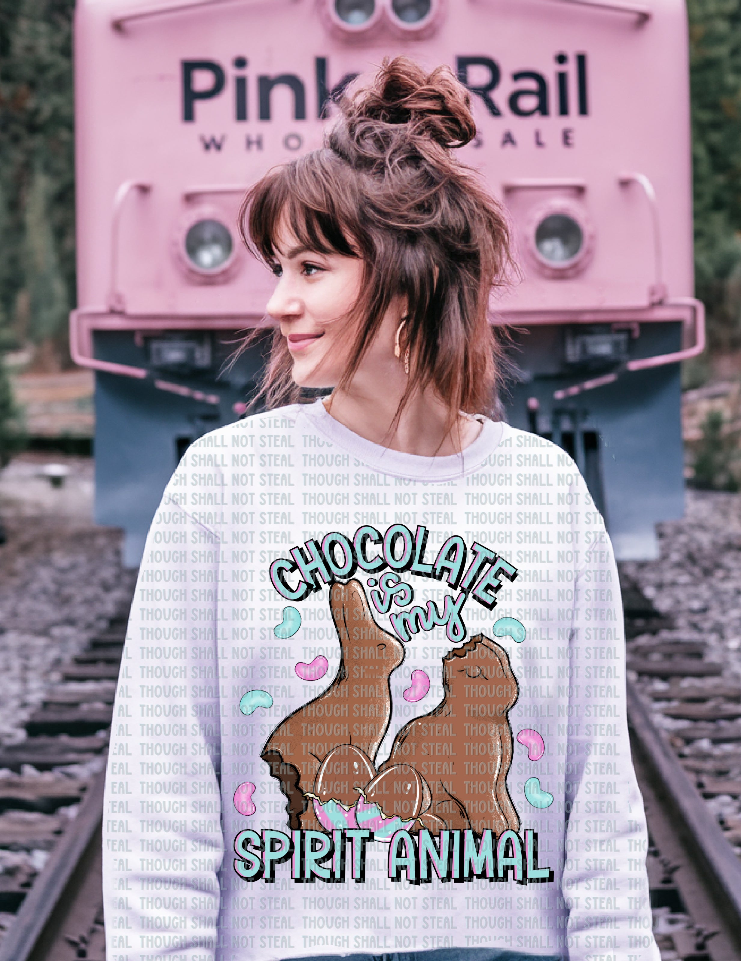 04-82 Chocolate Is My Spirit Animal Completed Tee